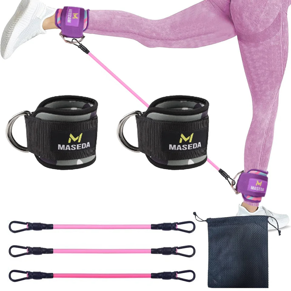 Support Ankle Cuffs Yoga Band Gym Guard Leg Strength Safety Extensions