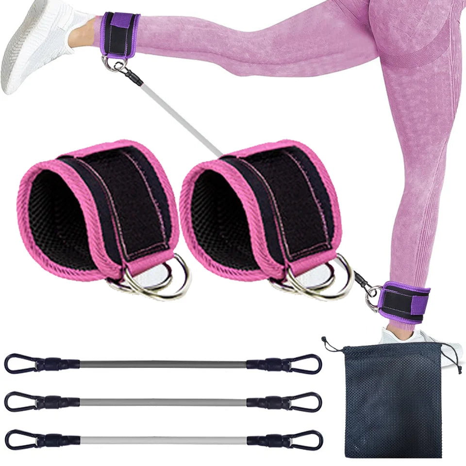 Support Ankle Cuffs Yoga Band Gym Guard Leg Strength Safety Extensions