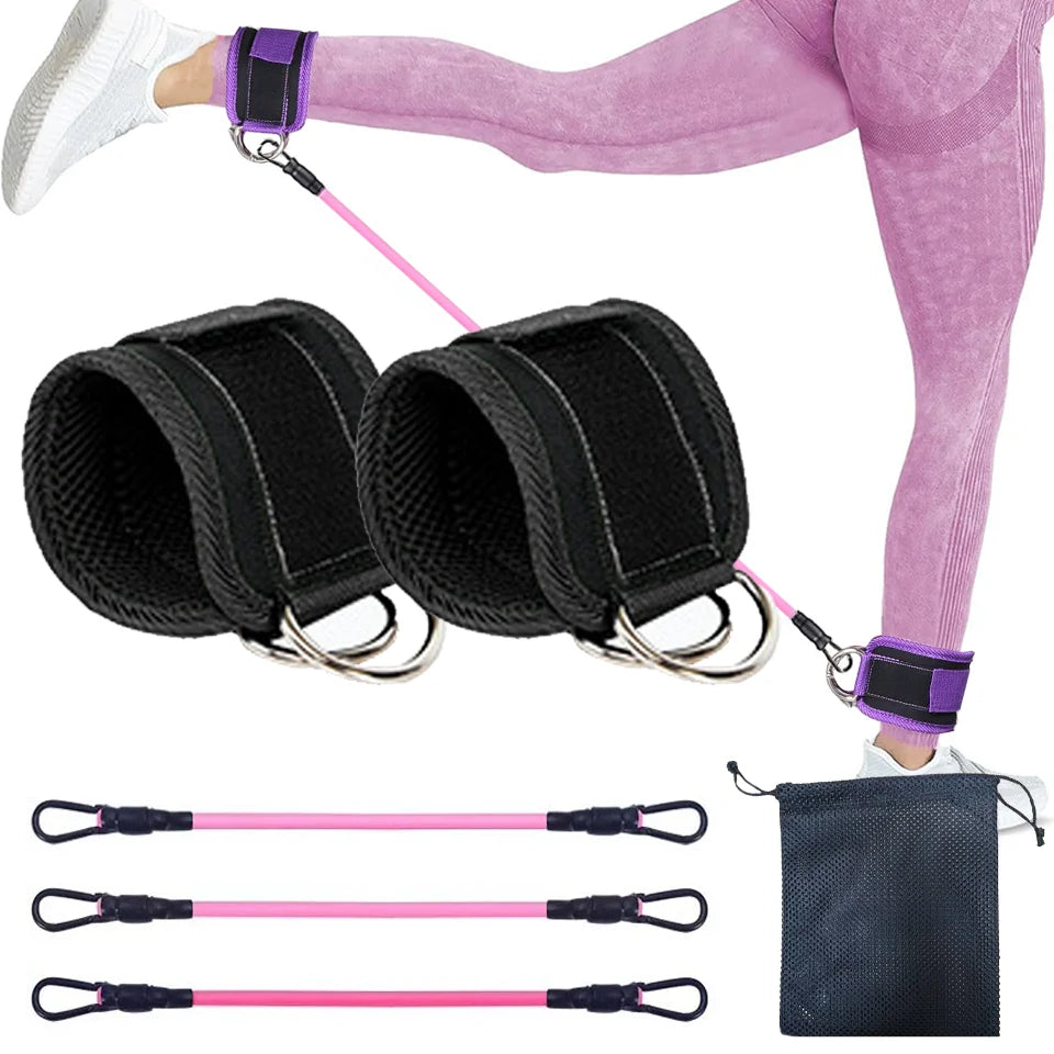 Support Ankle Cuffs Yoga Band Gym Guard Leg Strength Safety Extensions