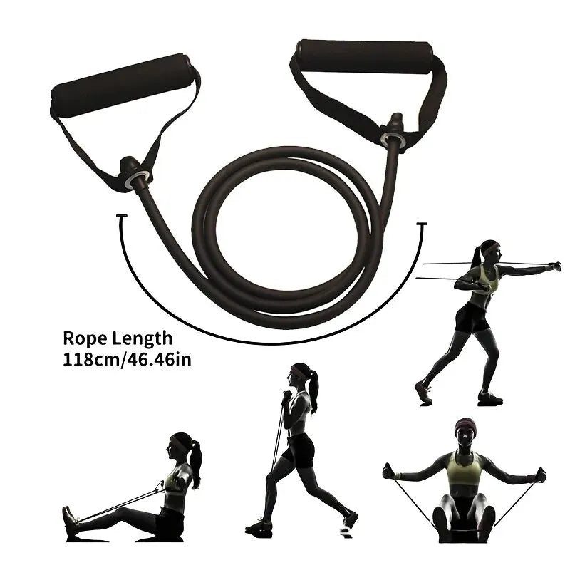 Resistance Bands With Handles, Exercise Bands, Strength Training Equipment At Home