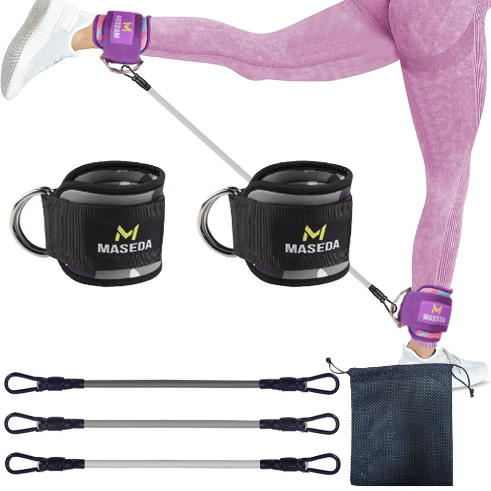 Support Ankle Cuffs Yoga Band Gym Guard Leg Strength Safety Extensions