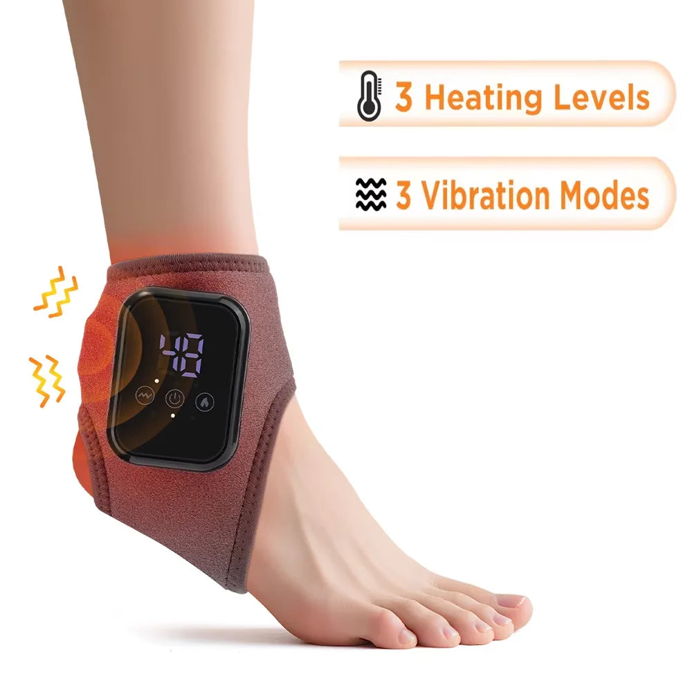 Electric foot and hand massager can vibrate and heat the ankles and ankles.