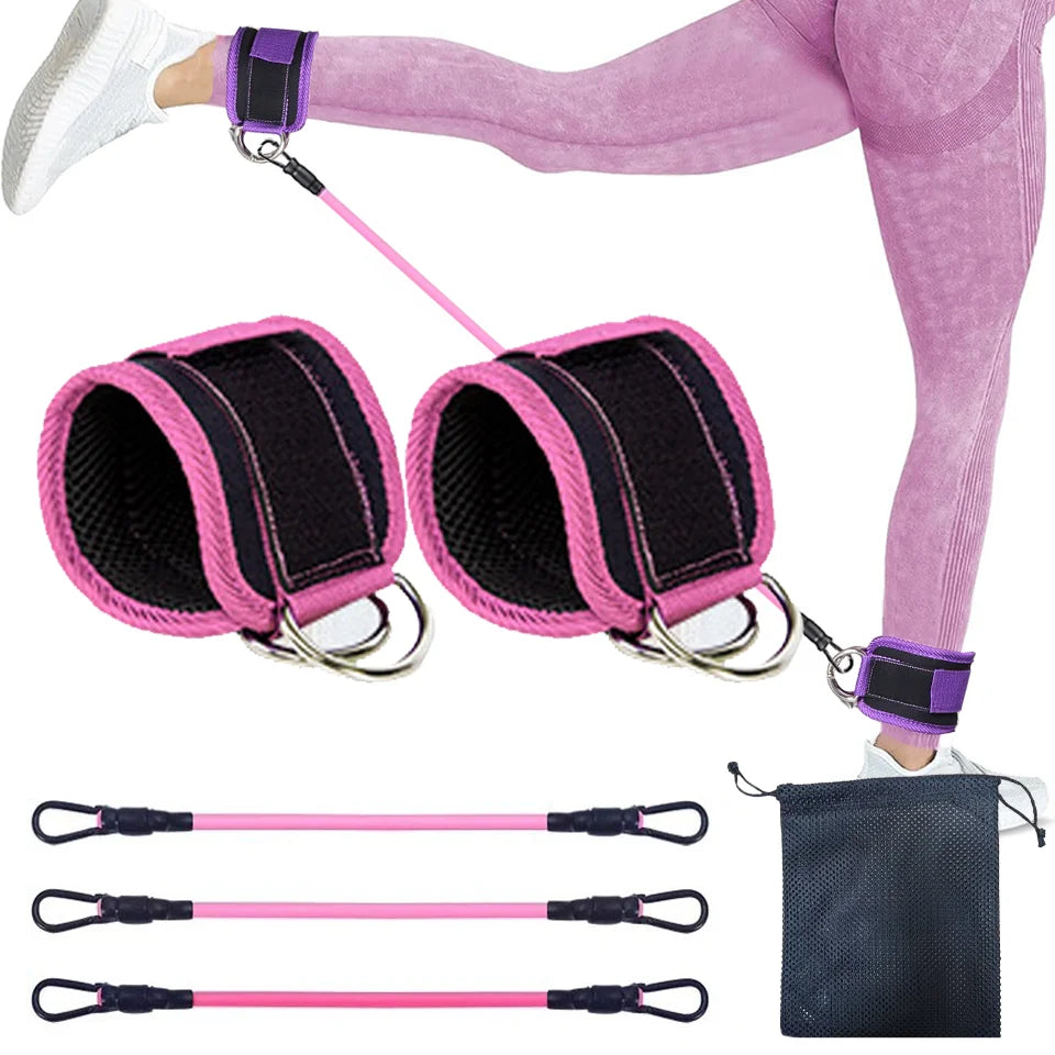 Support Ankle Cuffs Yoga Band Gym Guard Leg Strength Safety Extensions