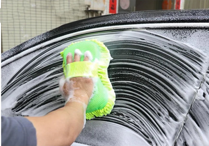 Dual-Use Microfiber Car Cleaning Glove – Dry &Wet.