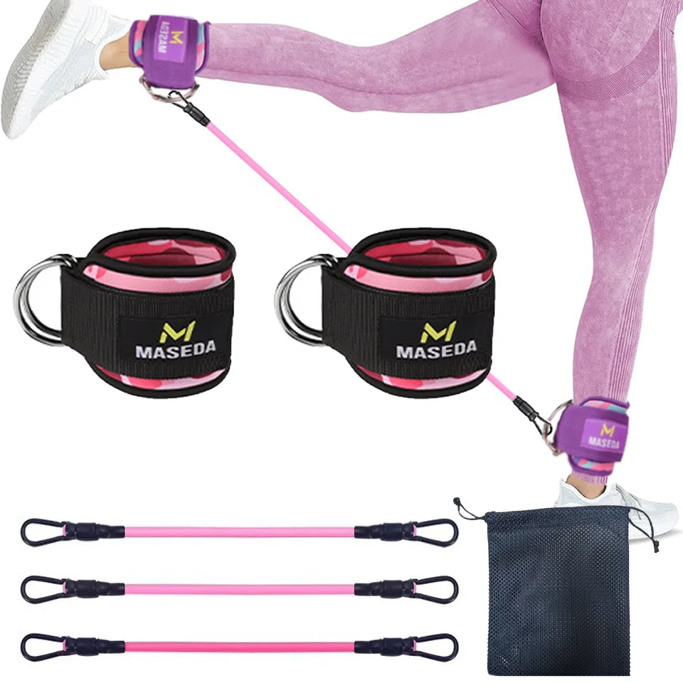 Support Ankle Cuffs Yoga Band Gym Guard Leg Strength Safety Extensions