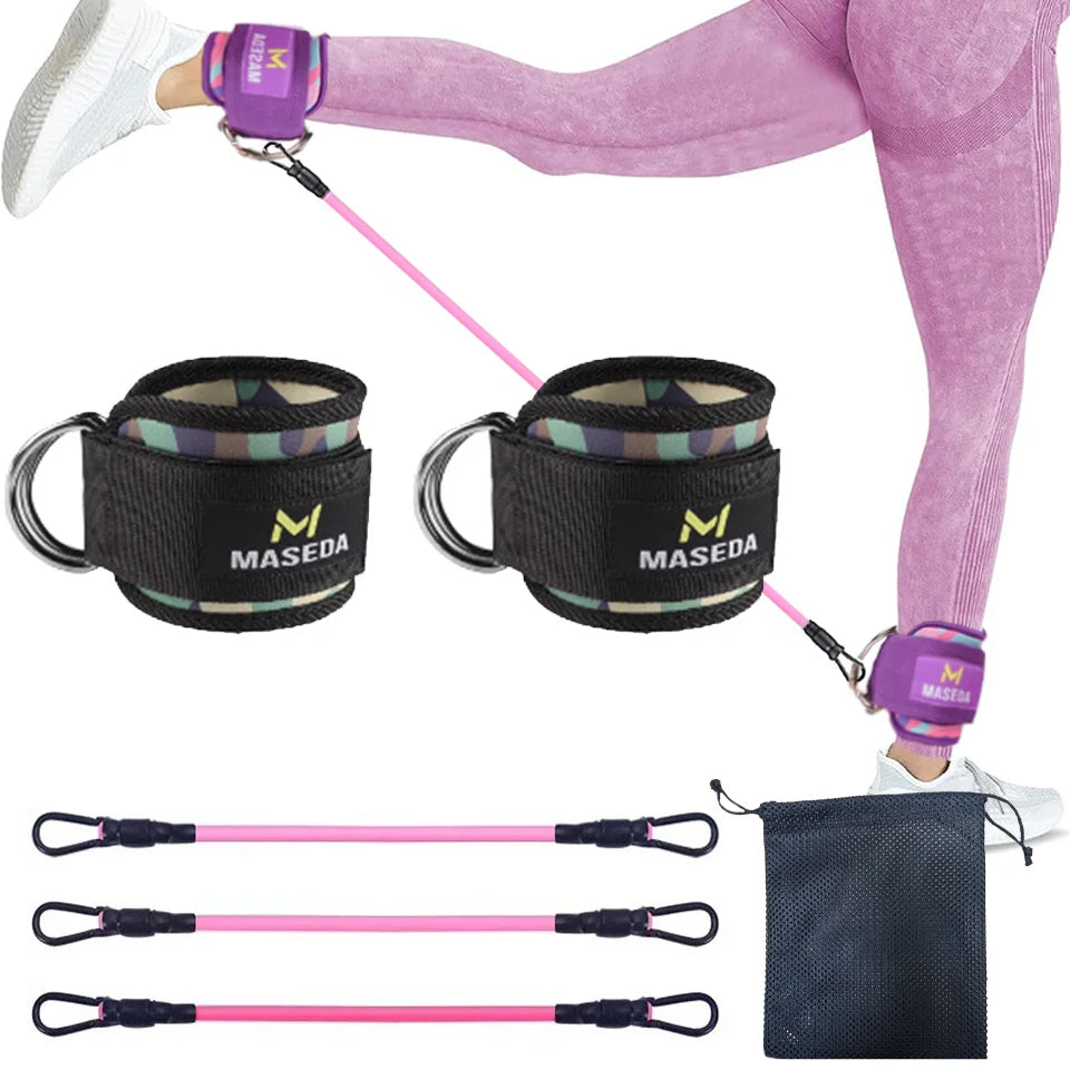 Support Ankle Cuffs Yoga Band Gym Guard Leg Strength Safety Extensions