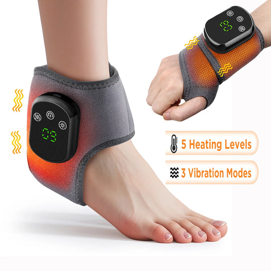 Electric foot and hand massager can vibrate and heat the ankles and ankles.