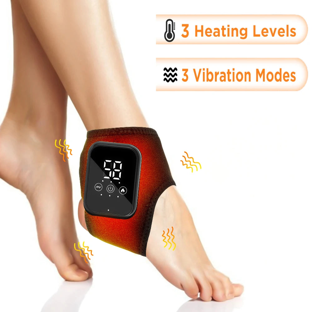 Electric foot and hand massager can vibrate and heat the ankles and ankles.
