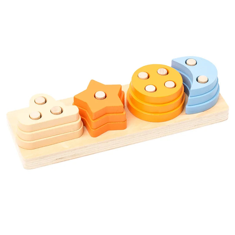 Montessori Toy Wooden Building Blocks Early Learning Educational Toys .