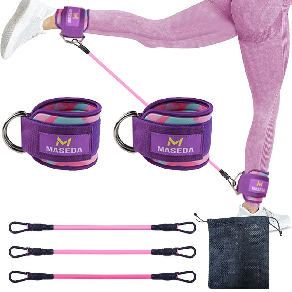 Support Ankle Cuffs Yoga Band Gym Guard Leg Strength Safety Extensions