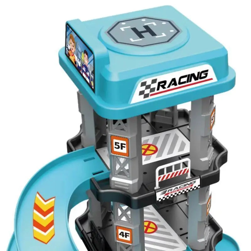 Race Track Car Racing Gliding Track Toys Puzzle Gliding Rail Car Park Toy