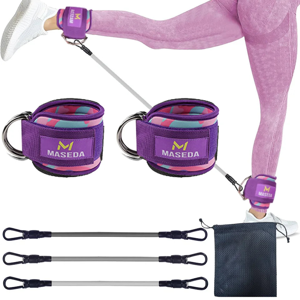 Support Ankle Cuffs Yoga Band Gym Guard Leg Strength Safety Extensions