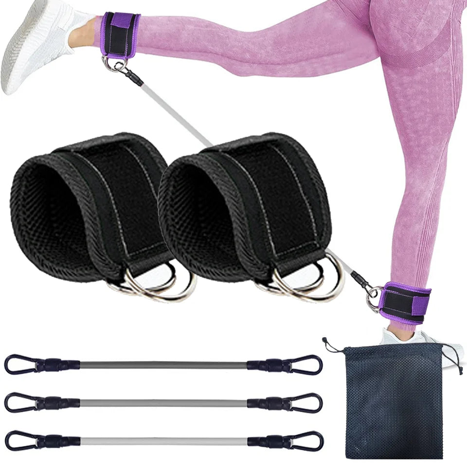 Support Ankle Cuffs Yoga Band Gym Guard Leg Strength Safety Extensions