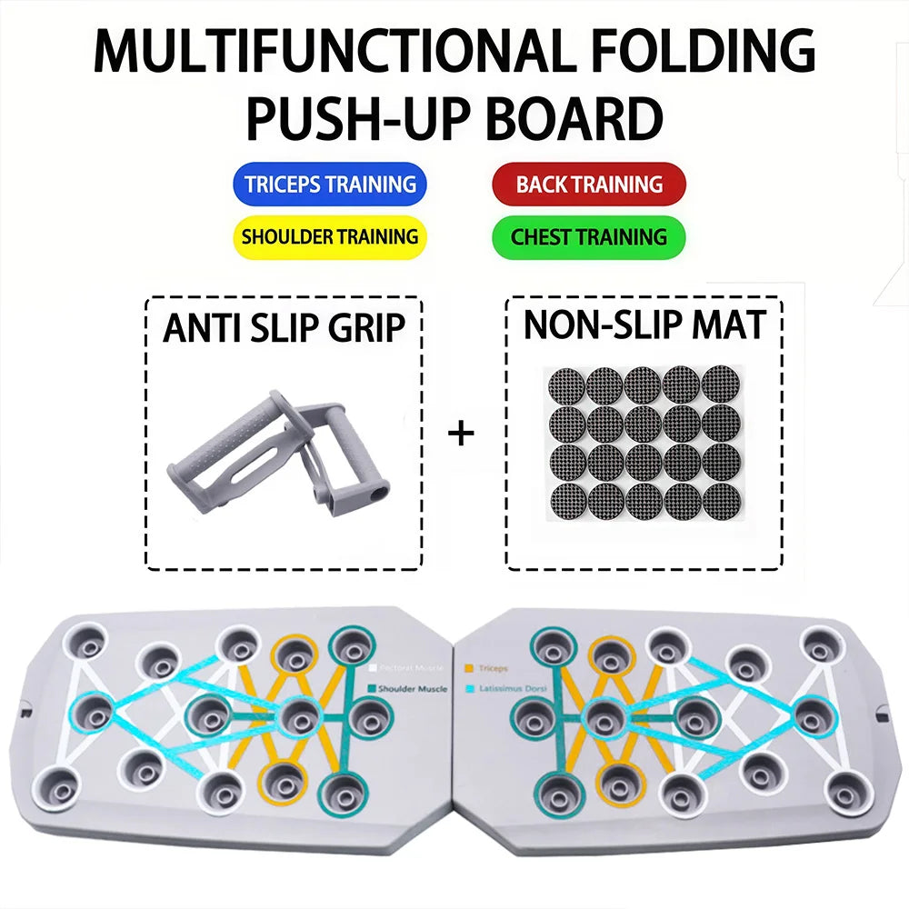 Push-up Board Set Portable Multifunctional Push-up Bar Foldable Fitness Equipment .
