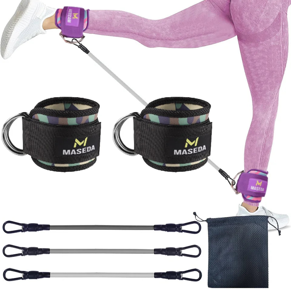 Support Ankle Cuffs Yoga Band Gym Guard Leg Strength Safety Extensions